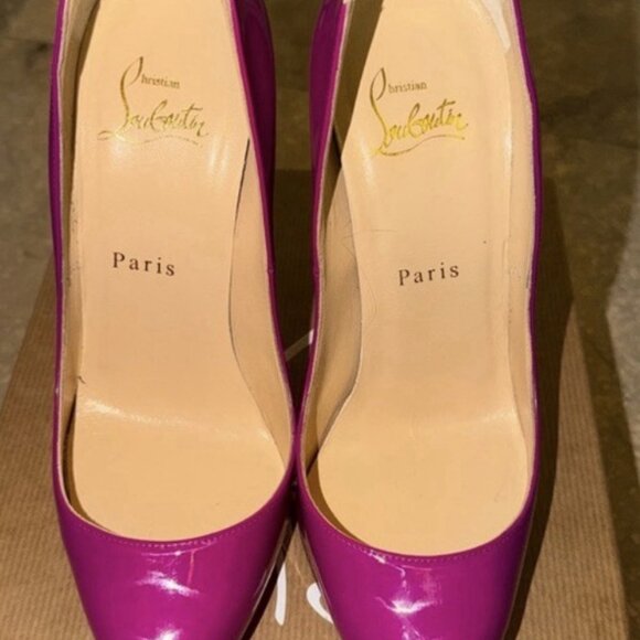 Christian Louboutin Pigalle Follies 120 Indian Rose 120mm Patent Heels - Picture 8 of 15